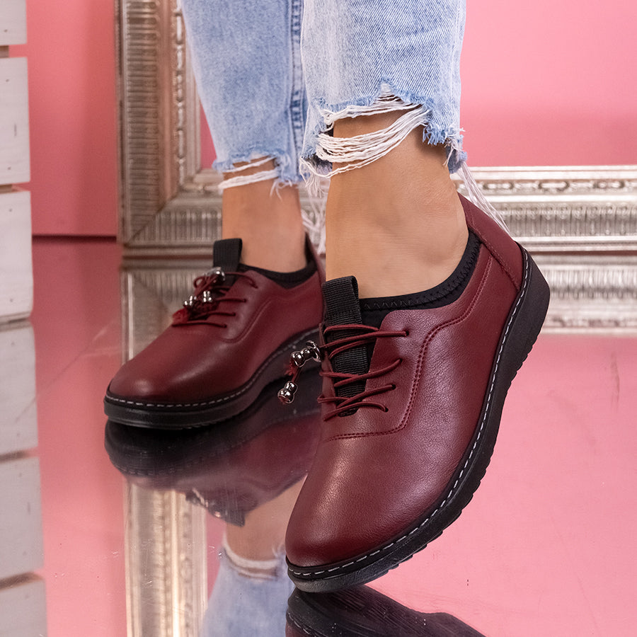 Дамски обувки Leonora - Red
