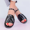 Черни ниски сандали Briana-Black | DMR.
