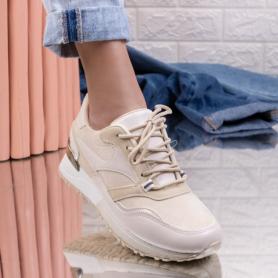 Дамски маратонки Radena - Beige