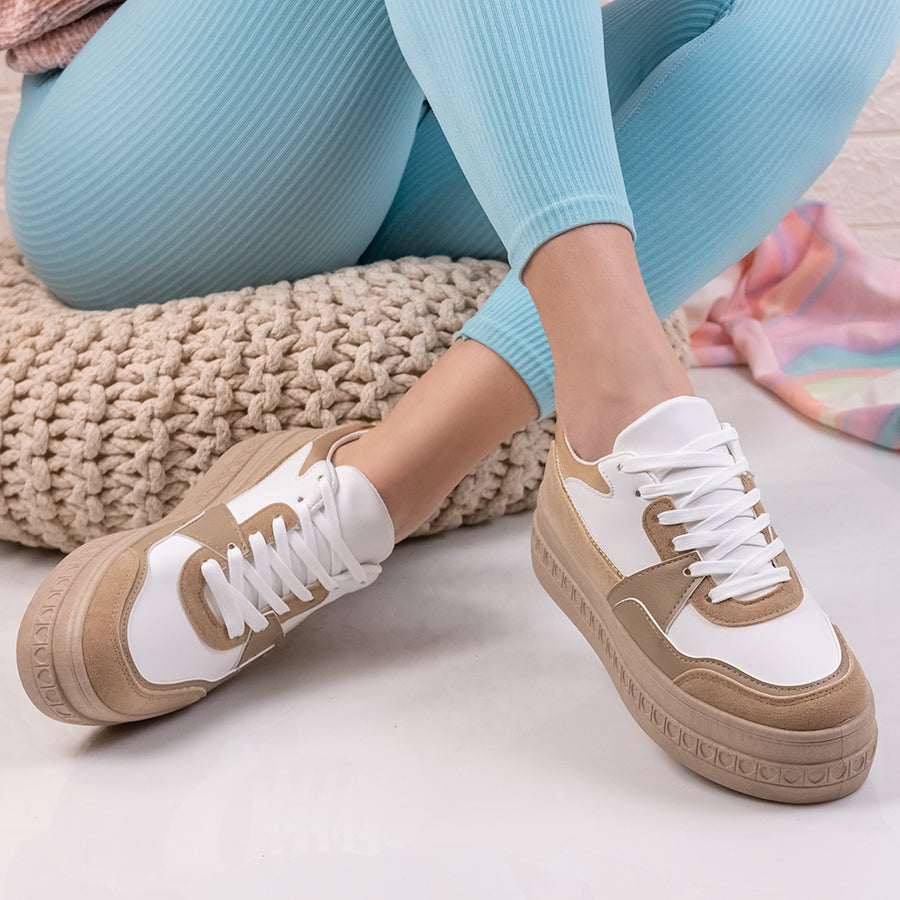 Дамски кецове Zeta - Beige