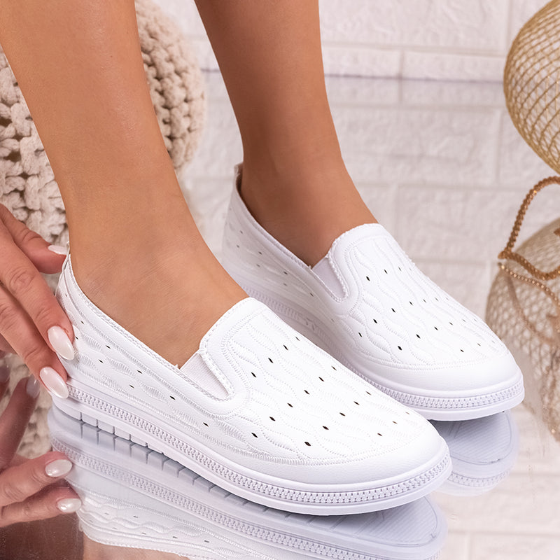Дамски обувки Martena - White