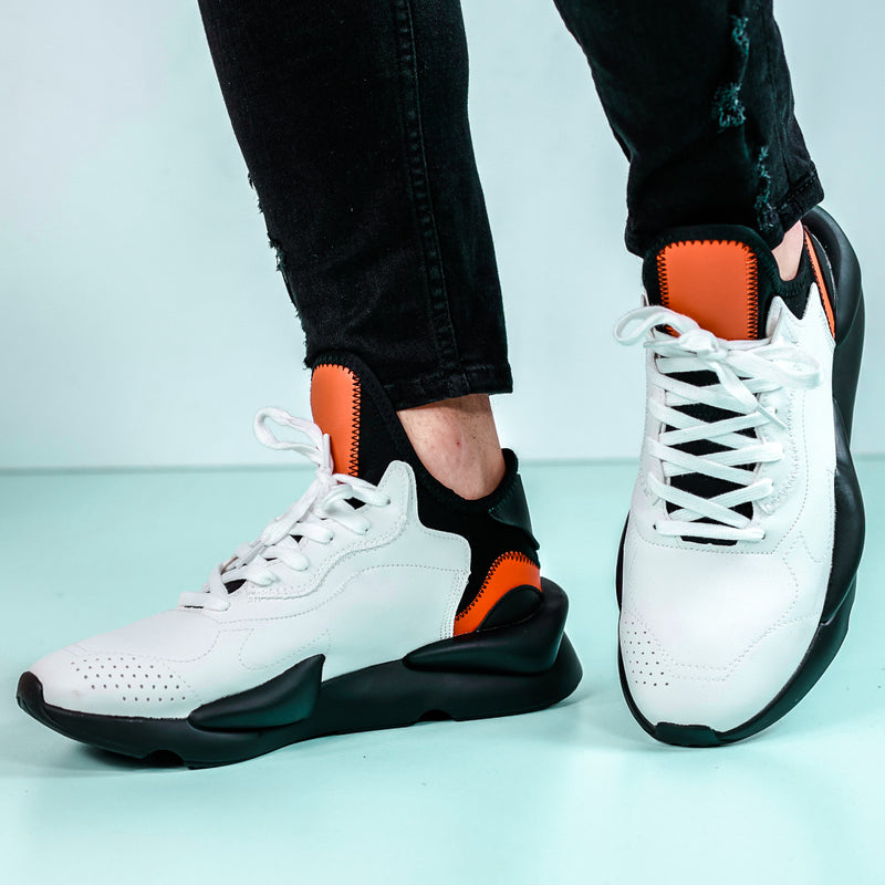 Мъжки маратонки Paul-White/Orange | DMR.