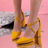 Дамски обувки на ток Sonita - Yellow