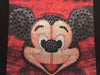 Дамска тениска с ефектен принт Mickey - Red | DMR.