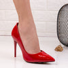 Дамски обувки на ток Britany - Red