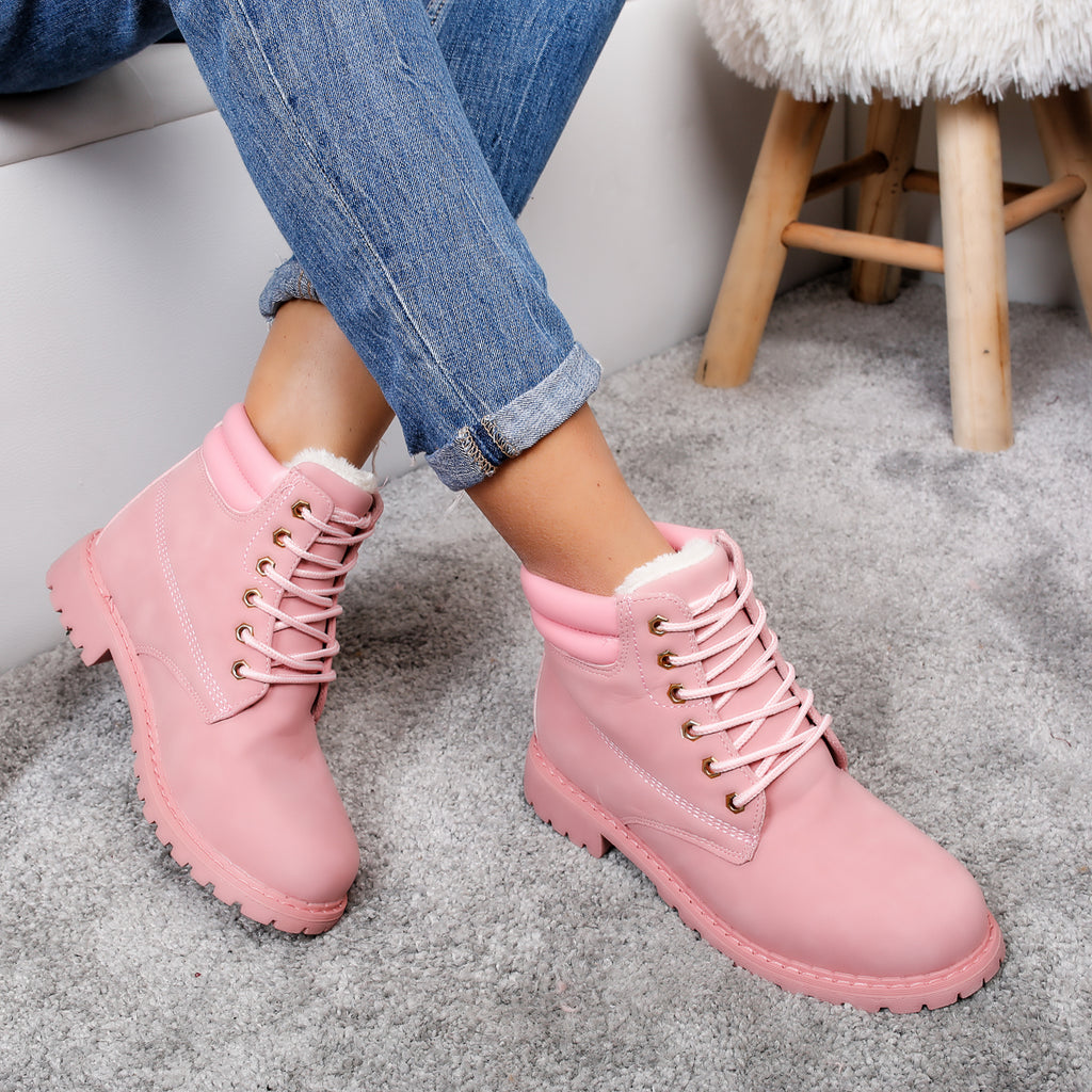 Дамски кубинки Samanta - Pink | DMR.