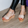 Дамски сандали на платформа Adeline Beige | DMR.