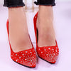 Дамски обувки на ток-Vanina-Red | DMR.
