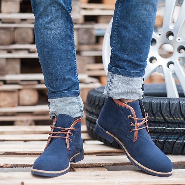 Мъжки боти Duster – Blue/Brown | DMR.