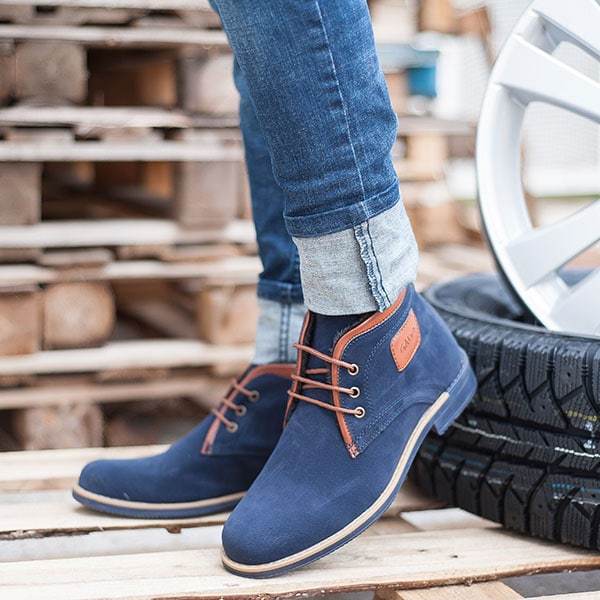 Мъжки боти Duster – Blue/Brown | DMR.