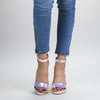 Дамски сандали на ток LILLY-PINK | DMR.